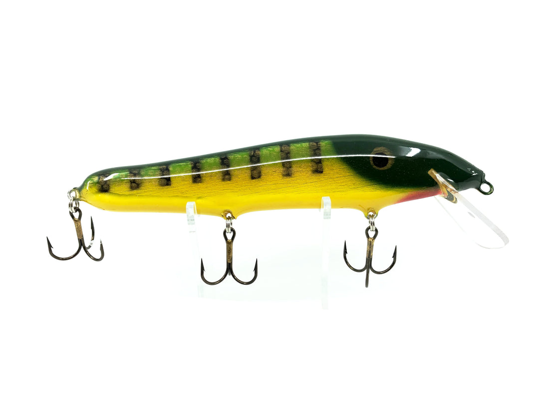 Crane 207 Musky Lure, Green Perch/Yellow Belly