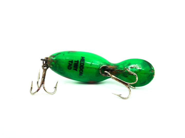 Heddon Tadpolly Tiny Tad, GFRS Green Fluorescent Red Spots Color-Uncatalogued