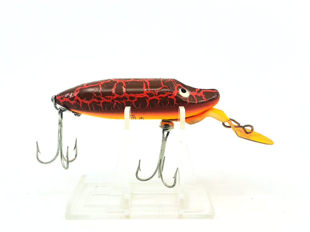 Heddon River Runt Deep Dive, CBO Crackle Back Orange Color