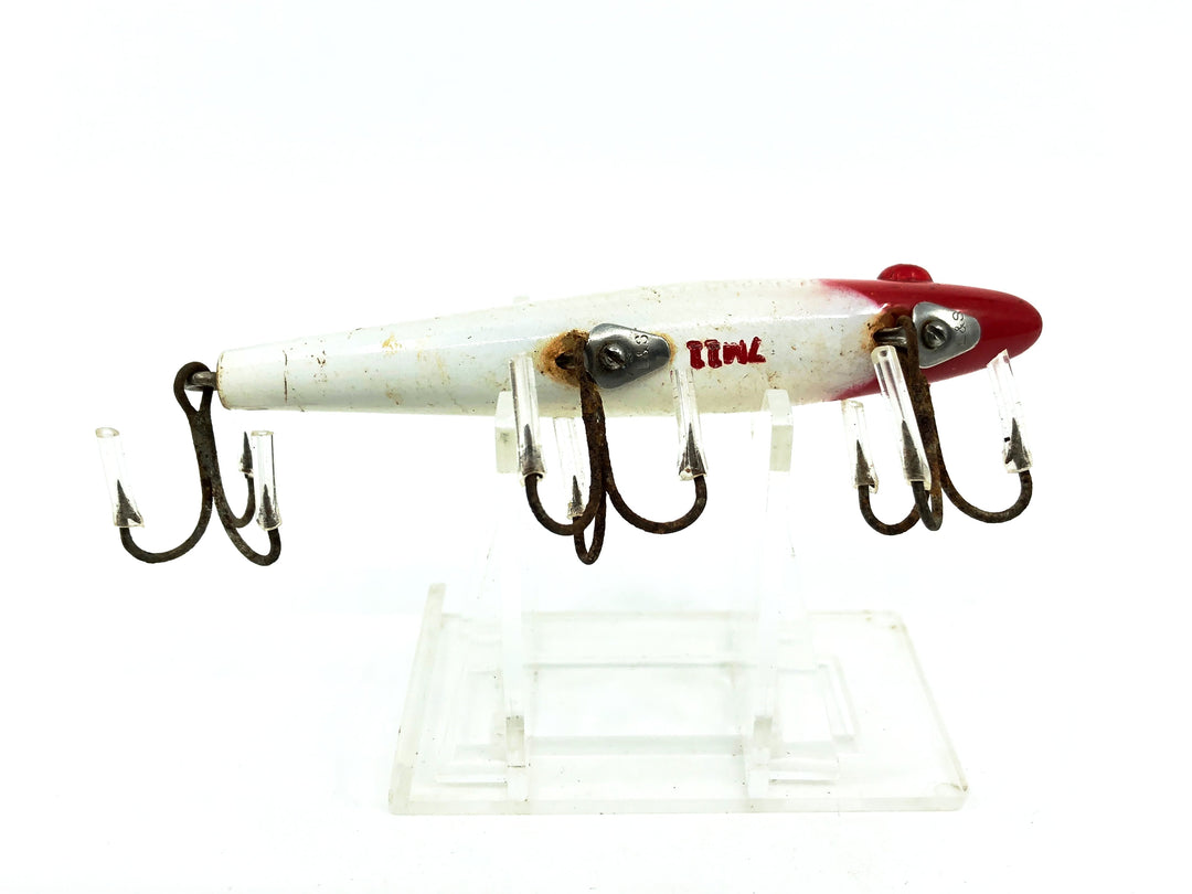 L & S Mirrolure 7M "Floating Twitchbait", Red/White/Silver Scale Color