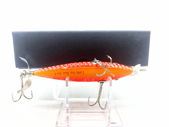 Little Sac Bait Company Musky Niangua Minnow Orange Silver Scale Color Signed Paperwork 2017