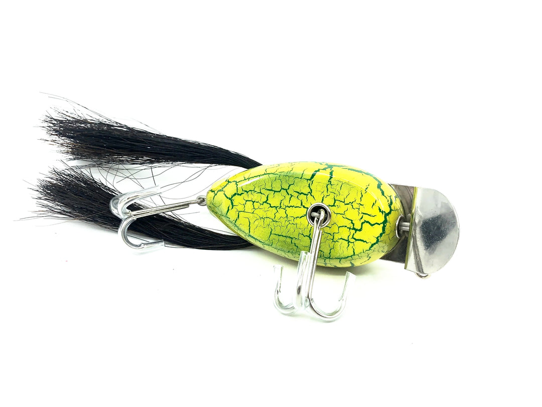 Musky Dan (XXX Lures) Husky Dingbat, Chartreuse/Green Crackle Color