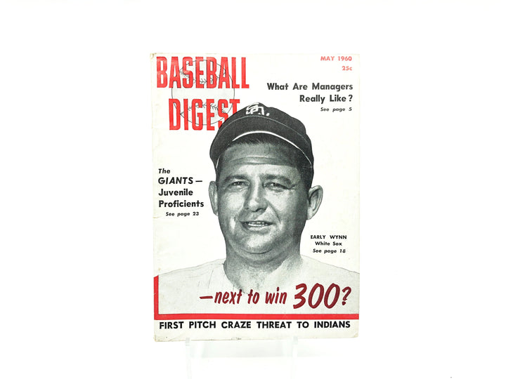 Vintage May 1960 Baseball Digest White Sox Early Wynn