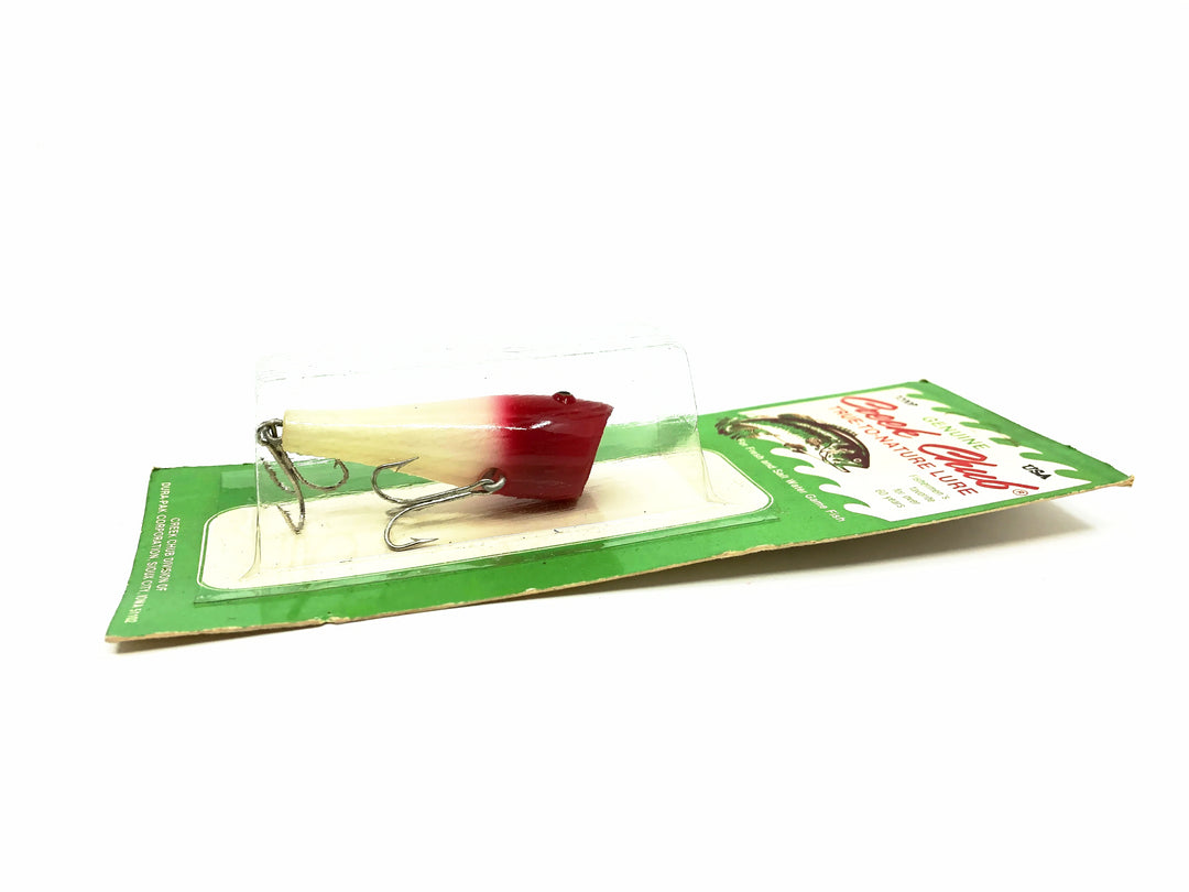 Creek Chub Plunker 3200P, Red/White Color on Card