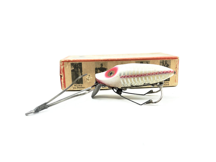 Heddon River Runt No-Snag N9112XS, White Shore Minnow Color with Brush Box