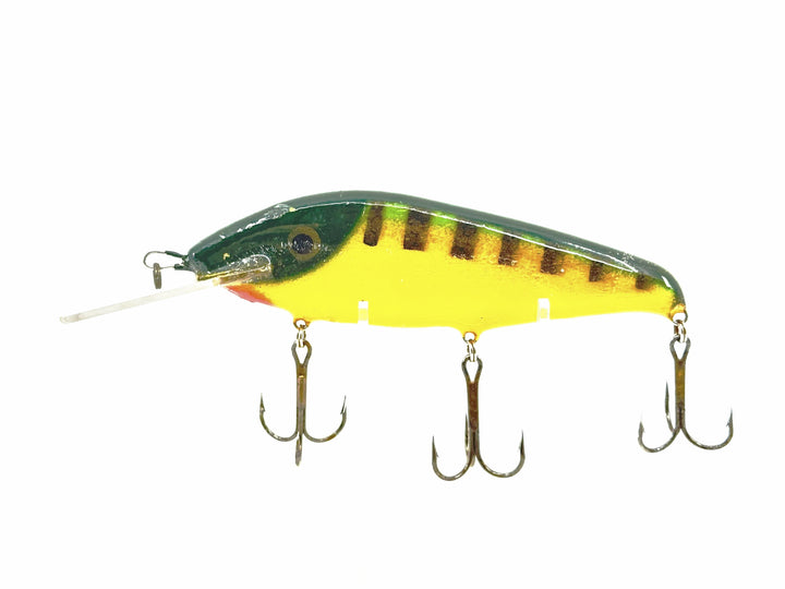 Crane 606 Musky Bait, Green Perch/Yellow Belly Color