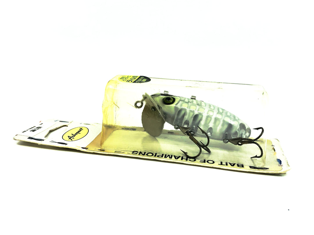 Japanese Arbogast Jitterbug 5/8oz, CLRBN Clear Bone/Chemical Light Color on Card