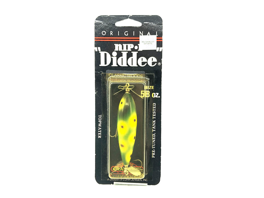 Luhr-Jensen South Bend NIP-I-DIDDEE, #03 Frog Color on Card