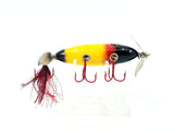 Contemporary Injured Minnow, Black Head & Tail/Yellow Red Body Color