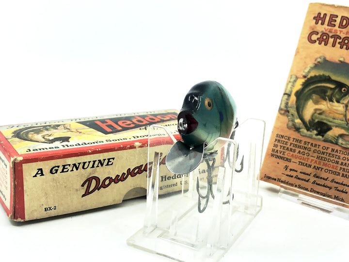 Heddon Punkinseed 9630, BGL Bluegill Color with Box & Catalog