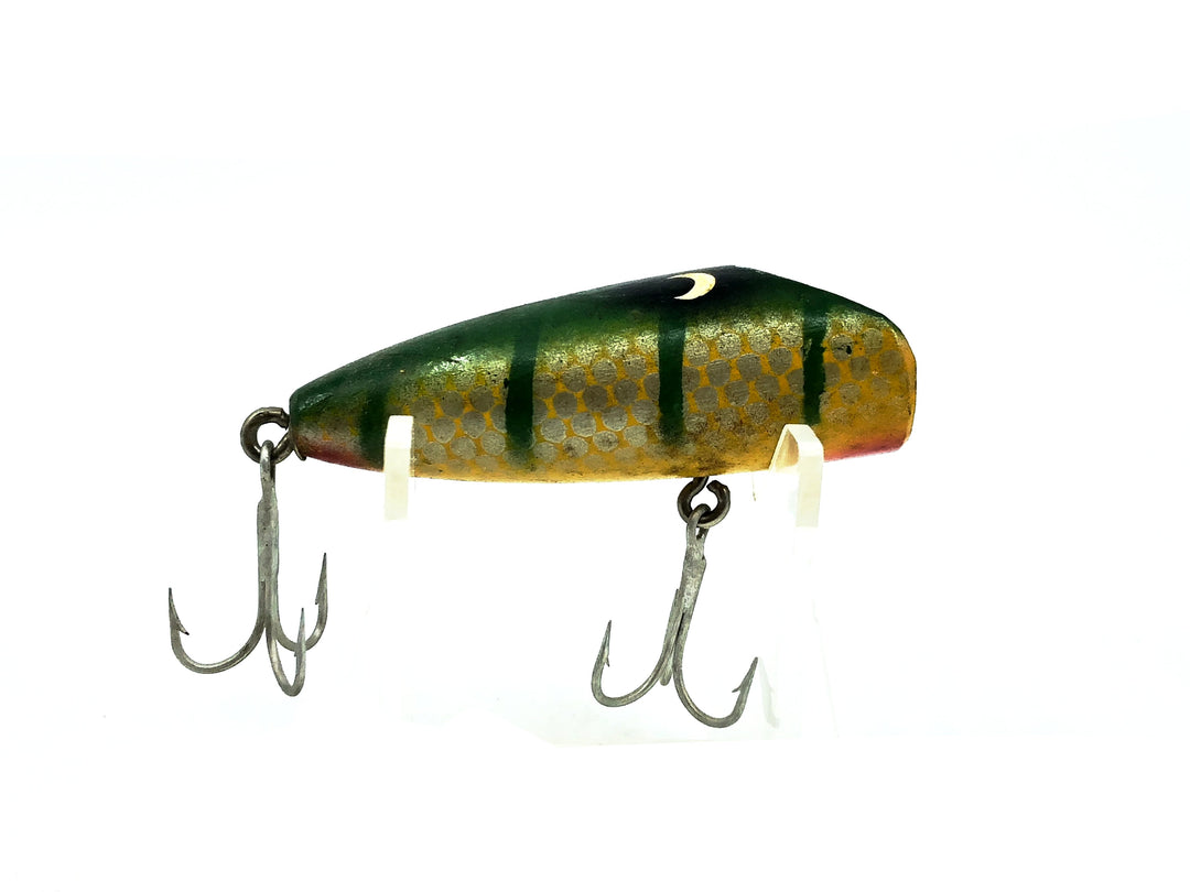 Eppinger Dardevle Osprey Bass Plug, #5408 Green Perch/Yellow Belly Color