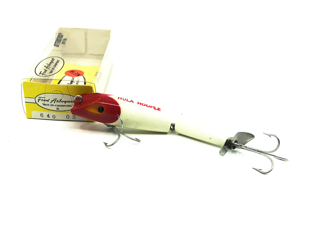 Arbogast Hula Hoople, Red/White Color w/Box