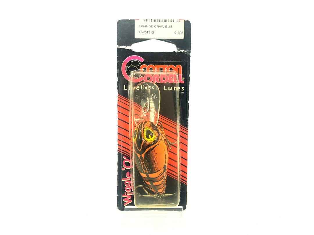 Cordell Wiggle-O, Orange Crawdad Color on Card