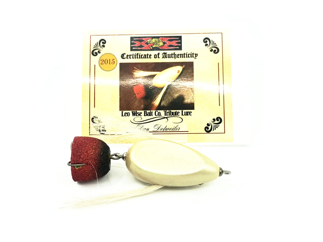 Leo Wise Bait Co. Tribute Lure, Pearl Color w/Card