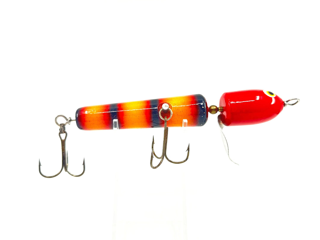 Rotary Head Musky Bait, Yellow/Red/Black Color