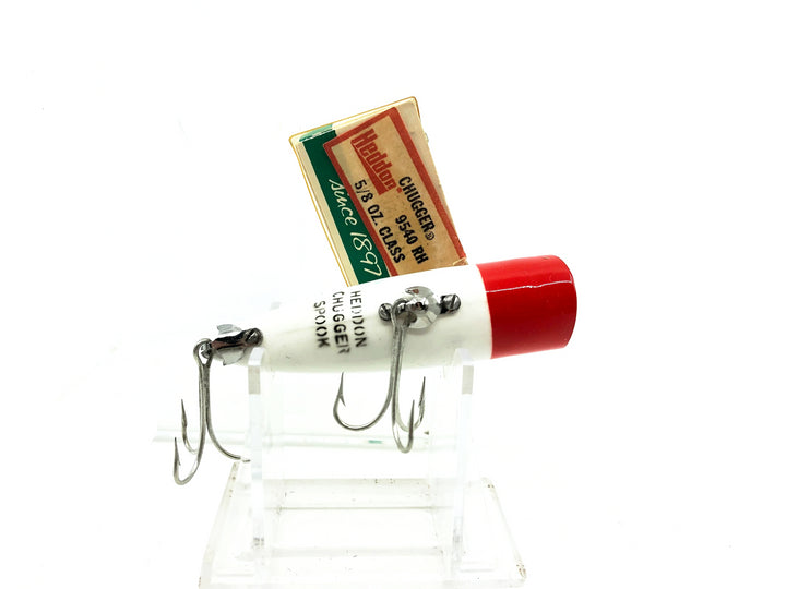 Heddon Chugger Spook 9540-RH, Red Head/White Color, with Box