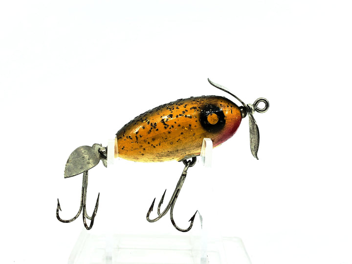Paw Paw Midget Spinner, Yellow/Silver Flitter Color