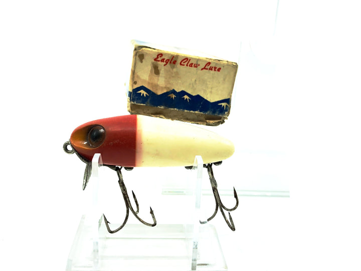 Wright & McGill Eagle Claw Bug-A-Boo Lure, Red Head/White Color with Box