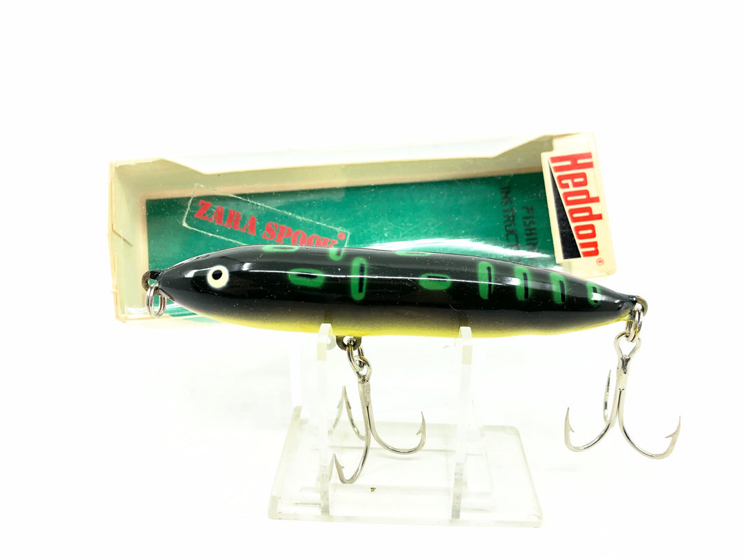 Heddon Original Zara Spook 9250, BF Bullfrog Color w/Box - Nose Tie