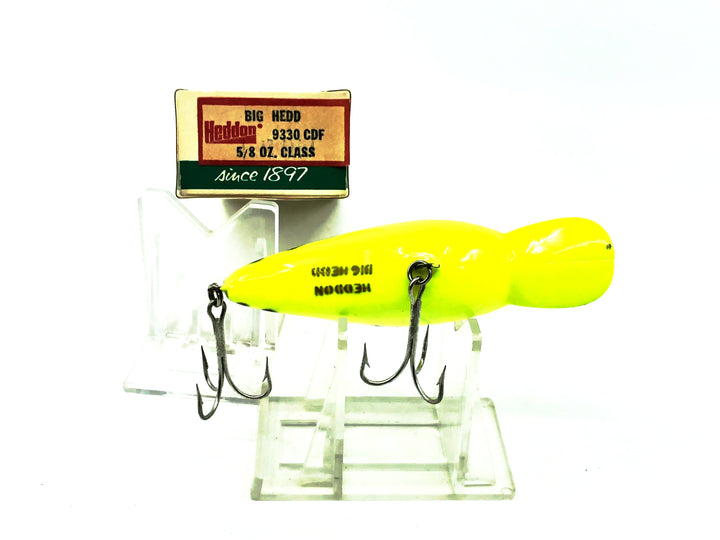 Heddon Big Hedd 9330, CDF Chartreuse Coach Dog Color with Box