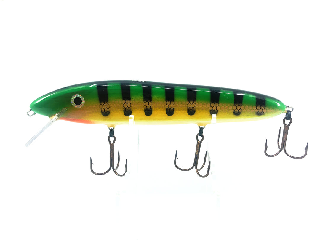 Big Game Tackle 9" Balsa Twitch, Hot Perch Color