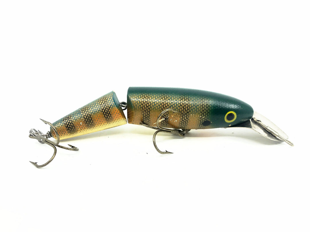 Jointed Wooden 5" Musky Bait, Perch Color
