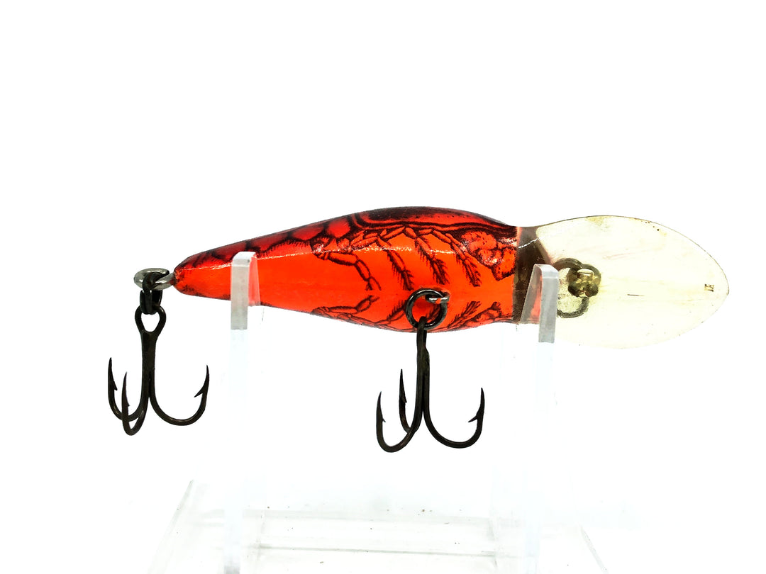 Bomber Model A 6A, XC5 Apple Red Crawdad/Orange Belly Color Screwtail