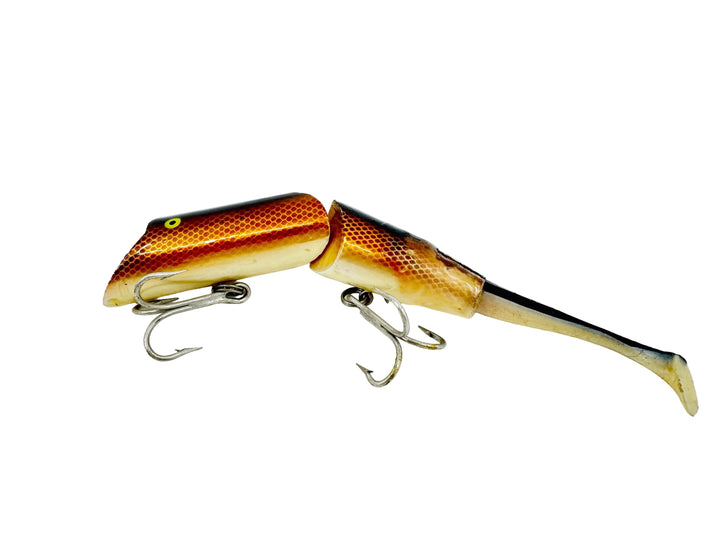 Fred Arbogast A.C Plug Wag Tail, Brown Scale Color