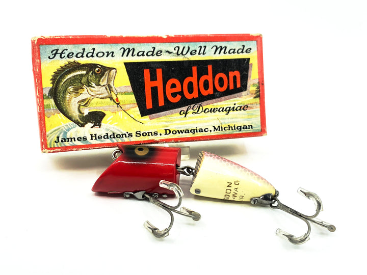 Heddon Zig Wag 8340, PRH Shiner Scale/Red Head Color with Box & Catalog