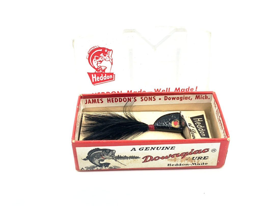 Heddon Fidgit Feather 402, B Black Color w/Box