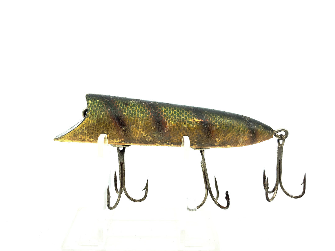 Wooden Heddon Lucky 13, L Perch Color - No Eyes
