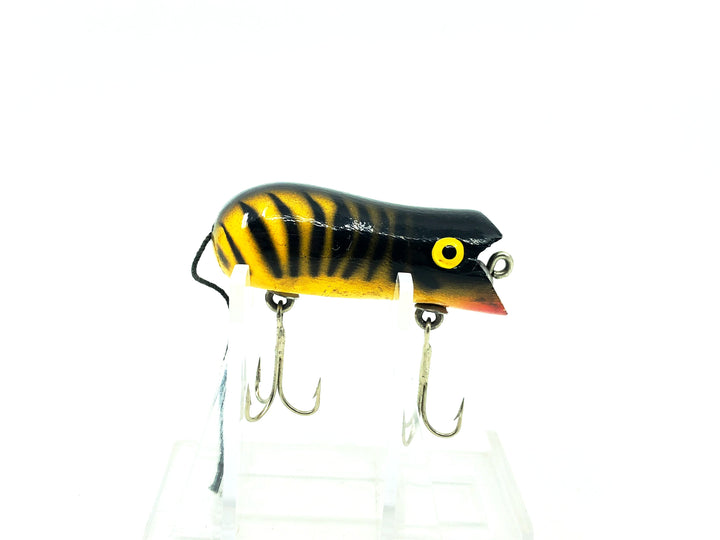 Vintage Swimming Mouse Lure, Yellow Tiger Color