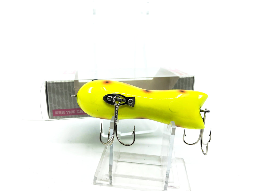 Toy's by Frog Musky Size Wood Suu-Zoon Lure, Chartreuse Frog Spot Color with Box