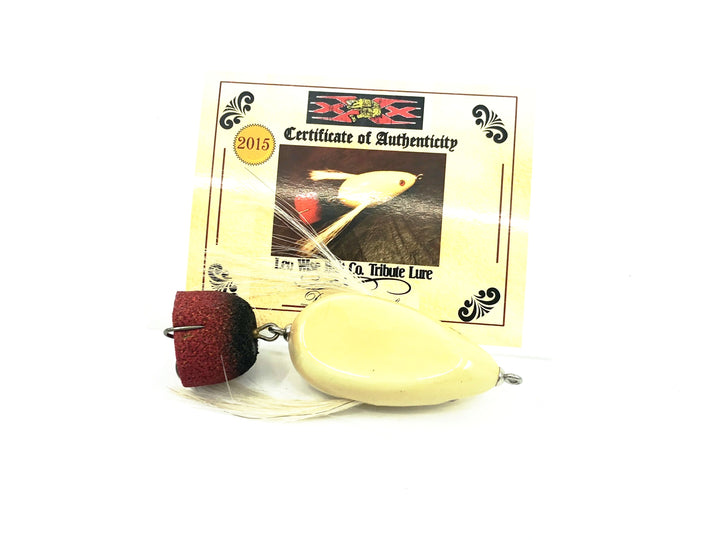 Leo Wise Bait Co. Tribute Lure, White Color w/Card