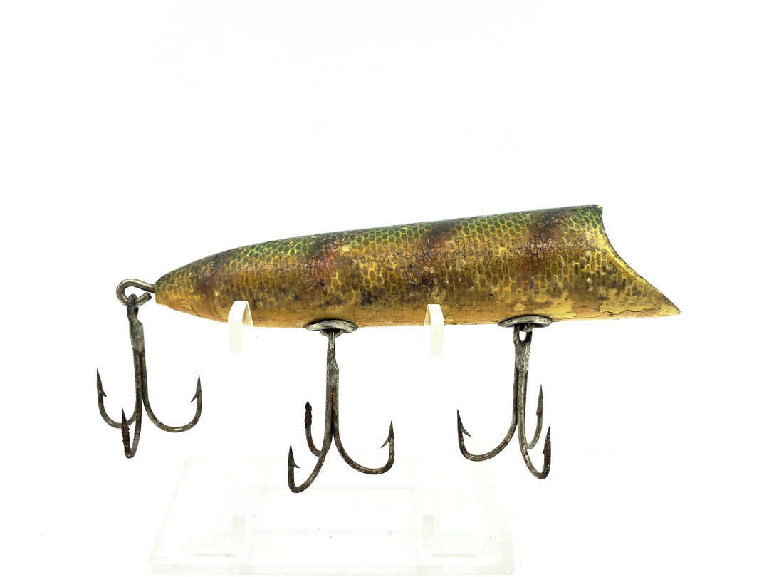 Wooden Heddon Lucky 13, L Perch Color - No Eyes