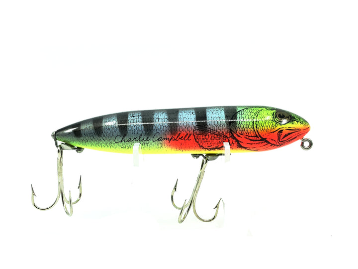 Heddon Zara Spook, JMP Charlie Campbell Natural Perch Color