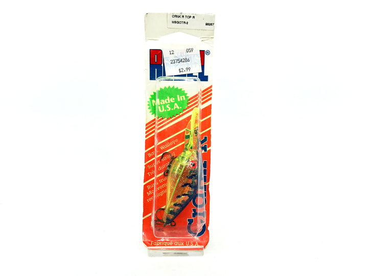 Rebel Deep Crank-R, Blue Transparent Perch Color on Card