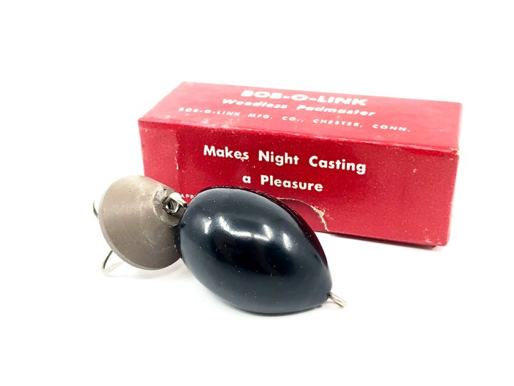 Bob-O-Link Weedless Padmaster, Black Color w/Box