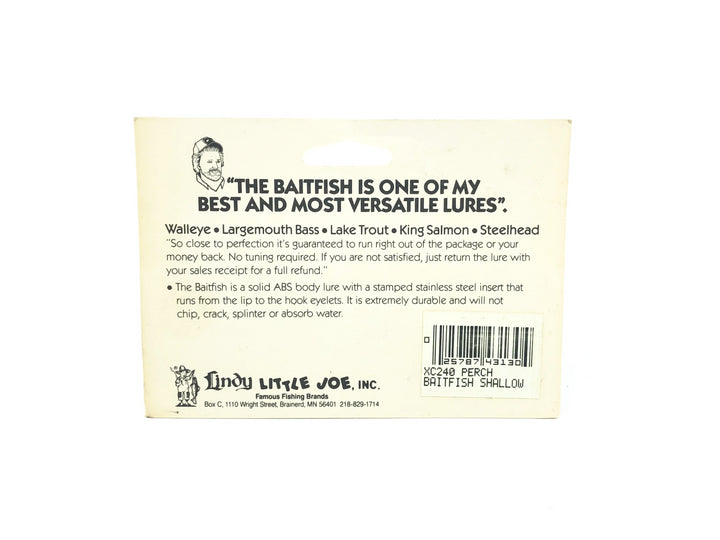 Lindy Baitfish Shallow Diver, Perch Color on Card