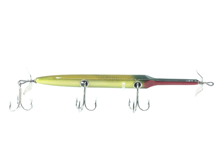 Musky Dan (XXX Lures) Husky Gar 8", Golden Shiner Color