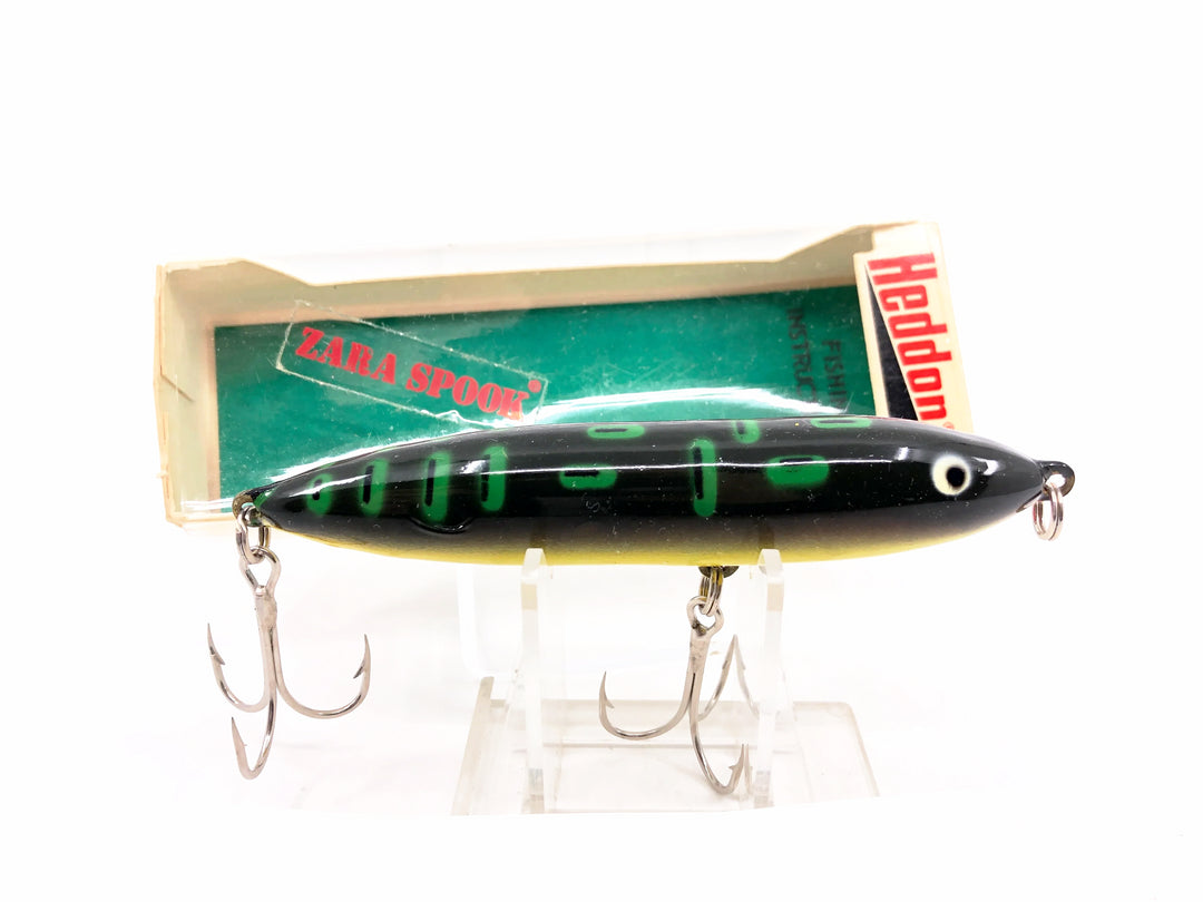 Heddon Original Zara Spook 9250, BF Bullfrog Color w/Box - Nose Tie