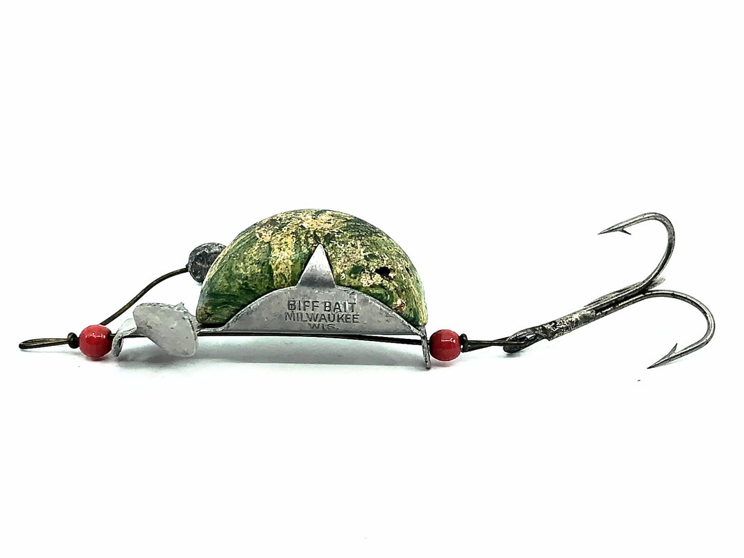 Biff Bait Bassey Biff Surface Single Wobbler, No.777 Green/White