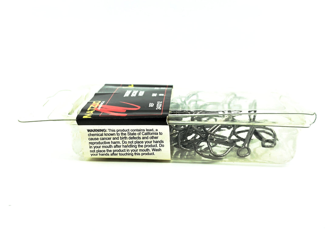 Matzuo American Treble Sickle Hook Size 1/0 Qty 25 Hooks, Black Chrome Color 340012-1/0