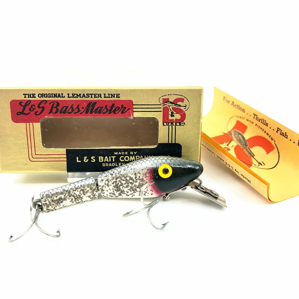 bass master lure in action L & S Bass Master Model 15, Color #18 White Body/Green Back/Silver Spa – My  Bait Shop, LLC