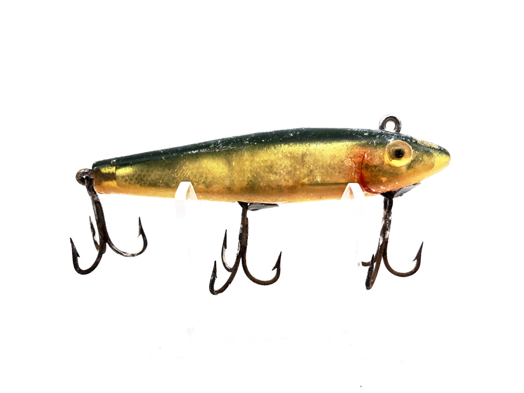 L & S Mirrolure 52M "Sinking Twitchbait", Green/Silver Scale Color