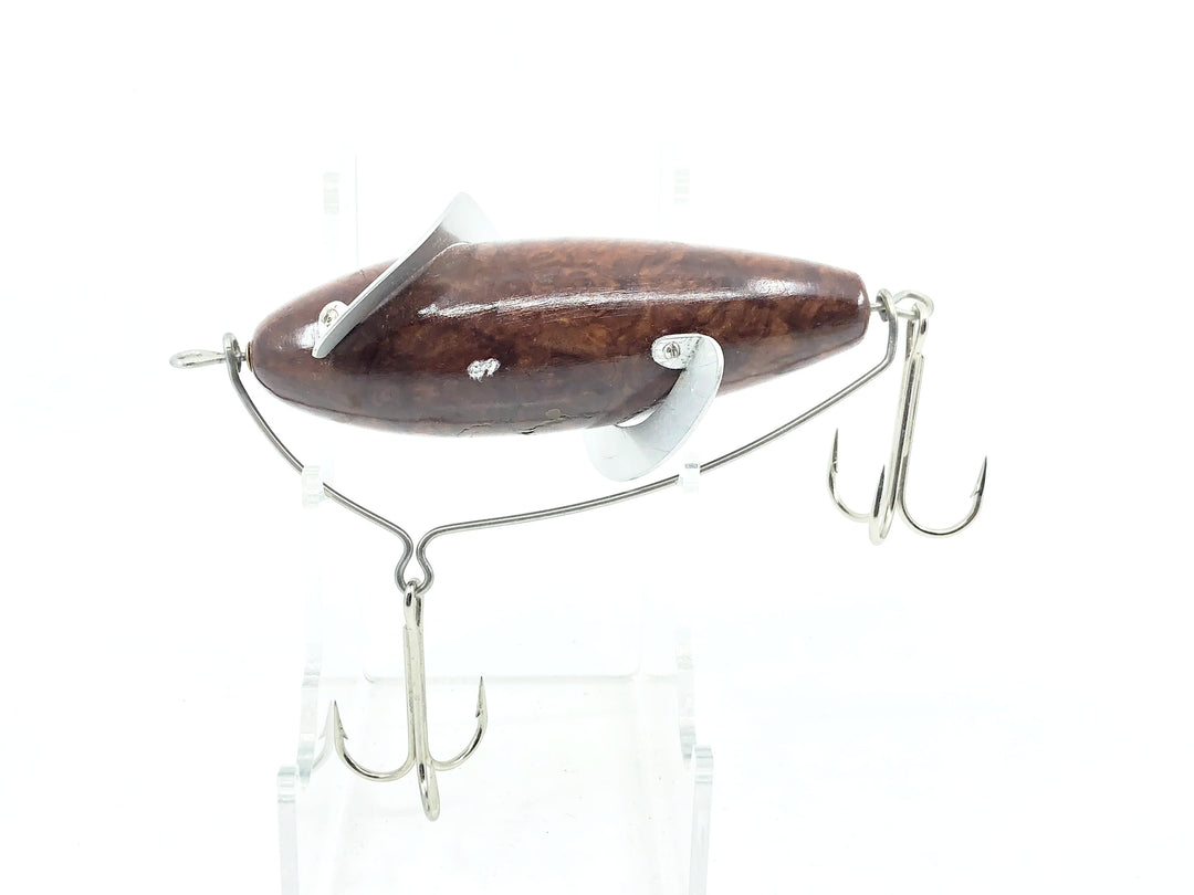 Musky Dan (XXX Lures) Spiral Lure, Red Mallee Burl w/COA