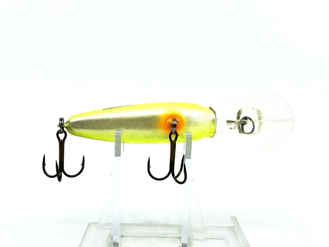 Bomber Fat Free Fingerling Shad, FL Foxy Lady Color on Card