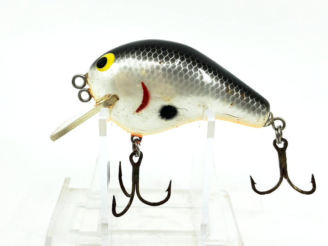 Bagley Balsa BB2 B2, #04 Black on White Shad Color, 2 Wobble Settings Model