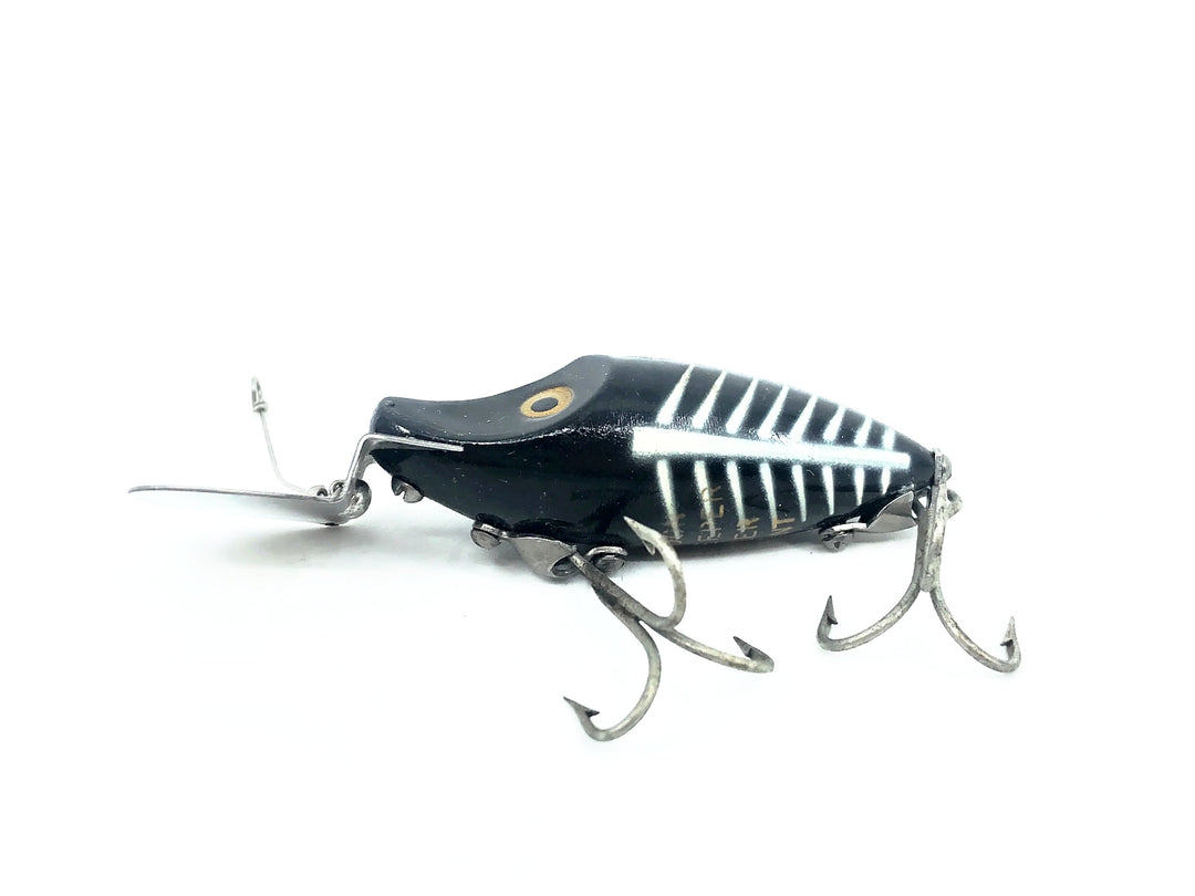 Heddon Go-Deeper Midget River Runt D-9010 XBW Black Shore Minnow Color