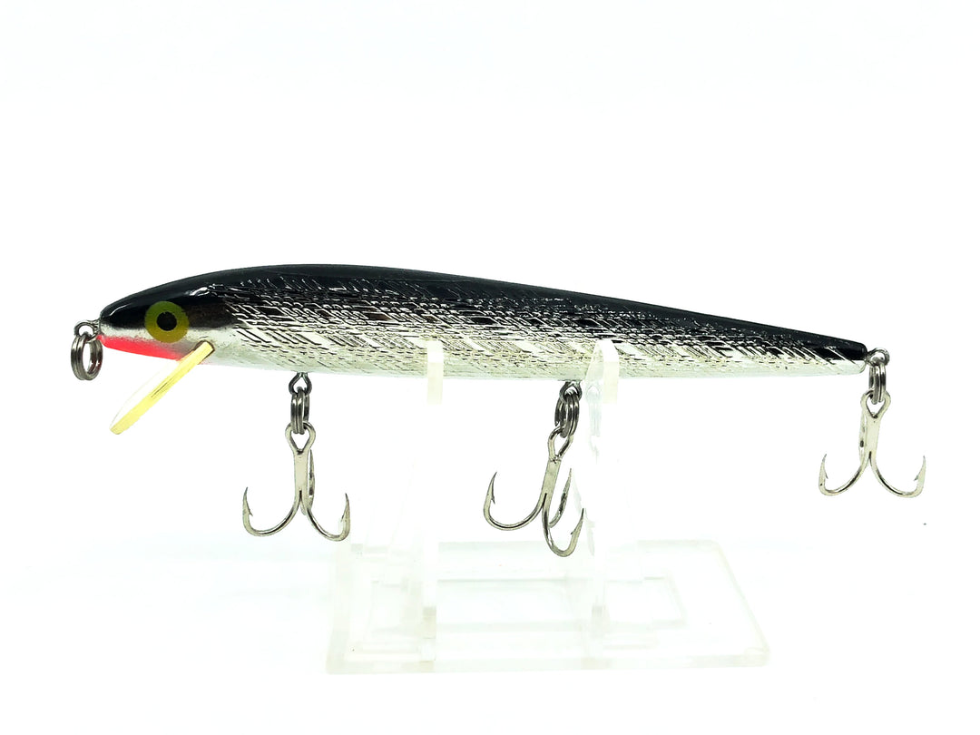 Rebel Floating Minnow F20, #01 Silver/Black Back Color